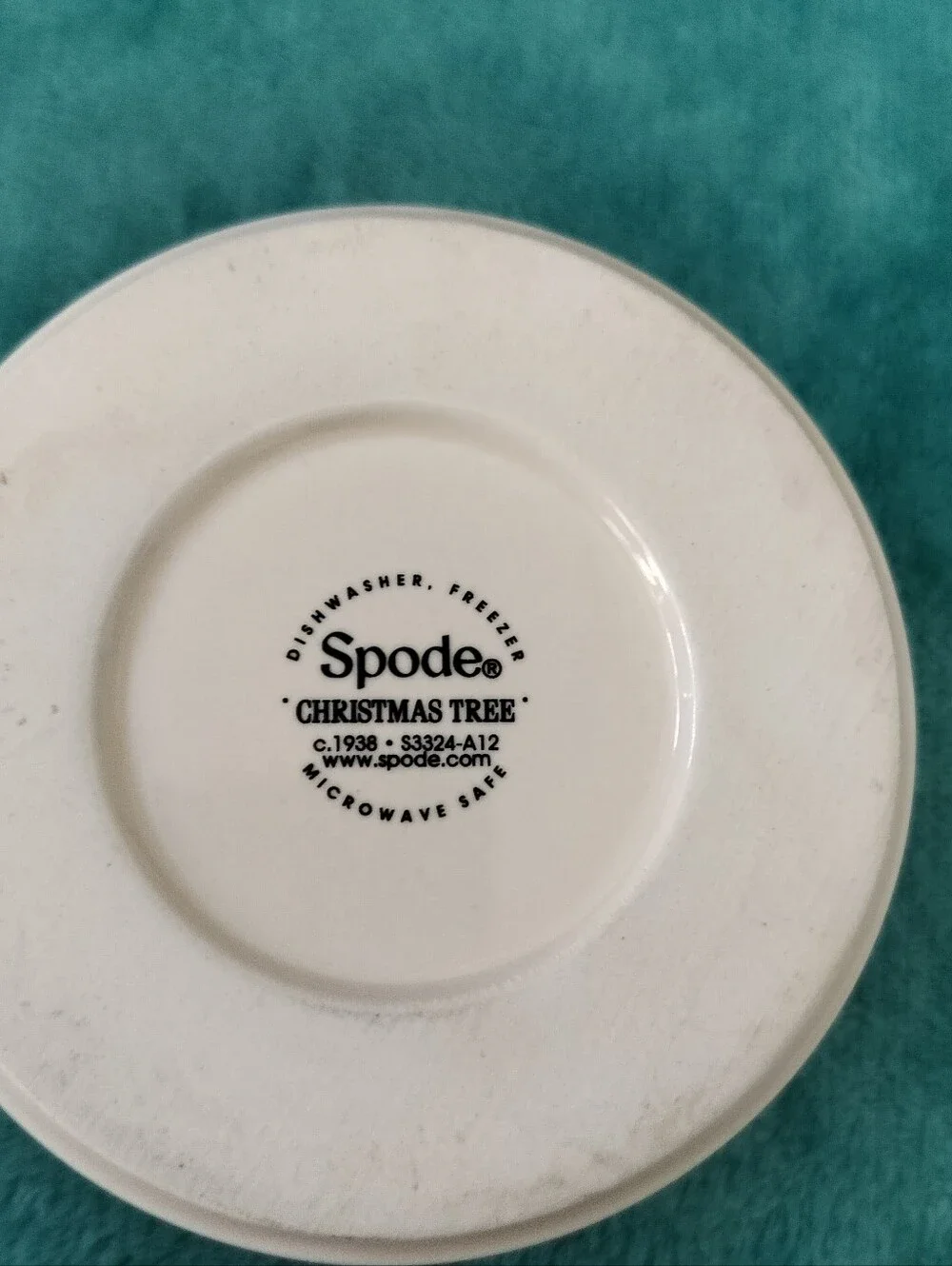 Vintage Spode Christmas Tree Peppermint Stripe Ramekin Dip Bowl Made in England